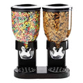 Dispensador Cereal Granos Frutos Comida De Perros Y Gatos Negro