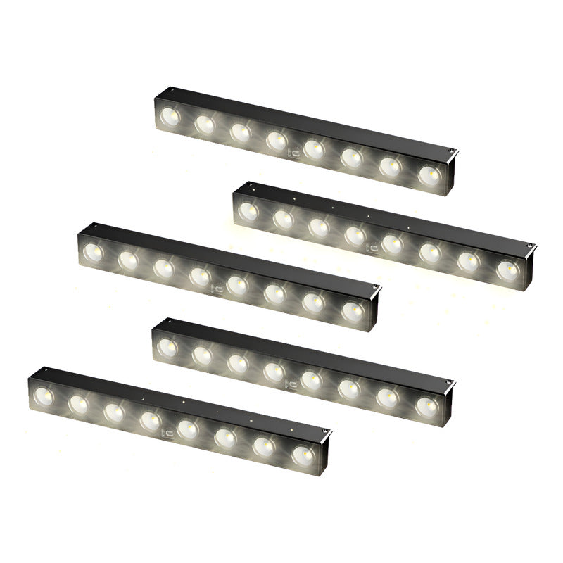 Pack X5 Aplique Solar Lampara Inducción Pared Led Exterior Cálido/frío Led
