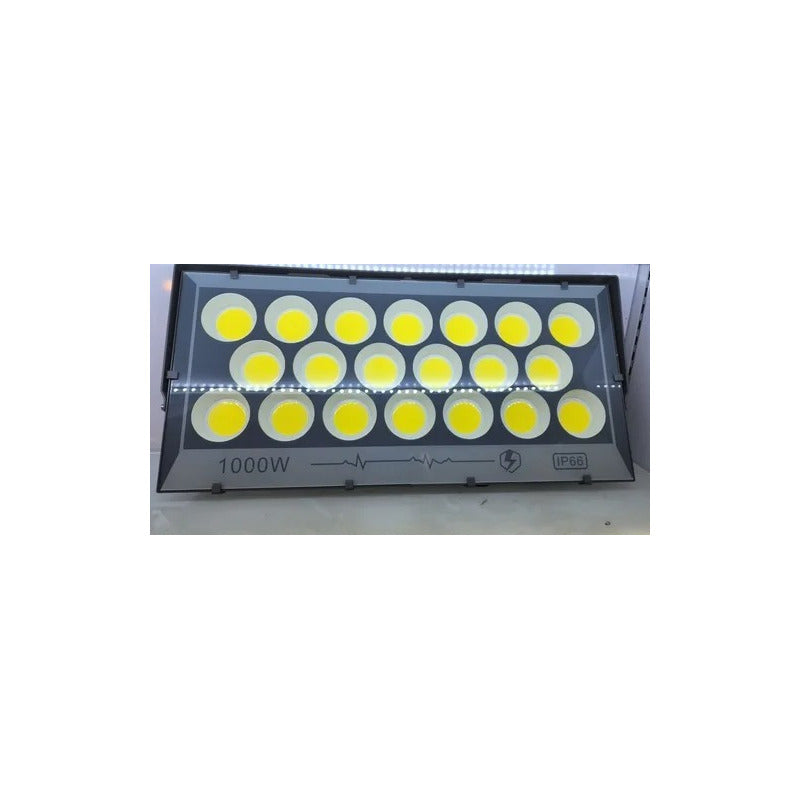 Foco Led Reflector De 1000 Watt Ip66 Exterior Impermeable Gris Oscuro