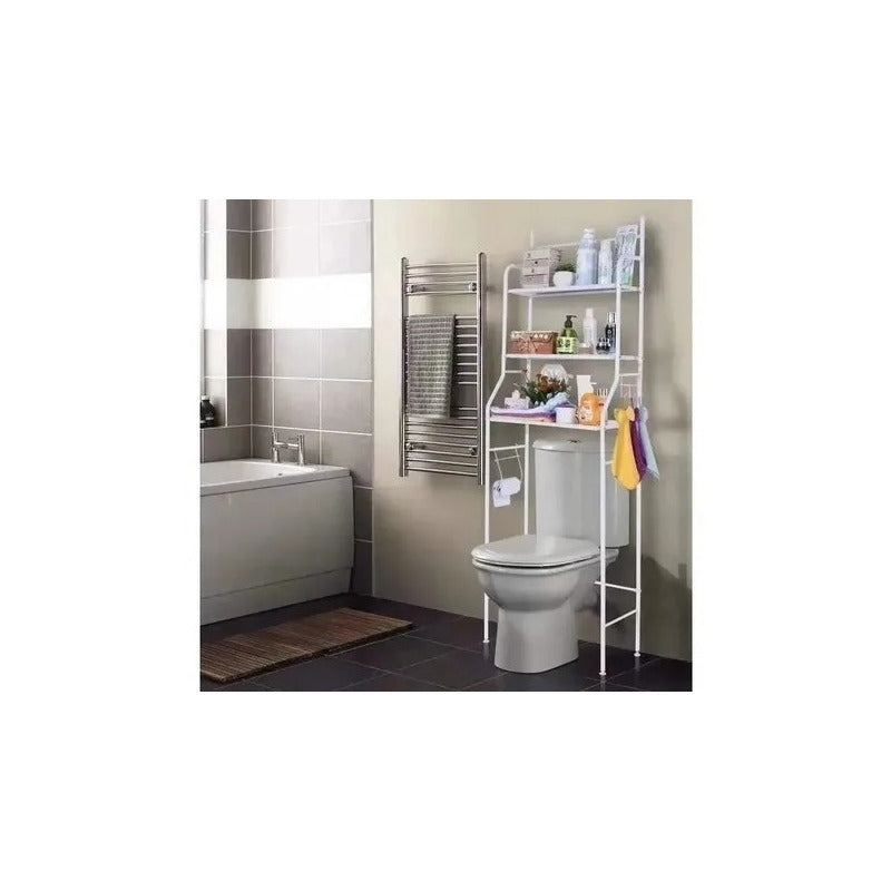 Estante Repiza Para Lavadora Baño Lavandería Organizador Blanco