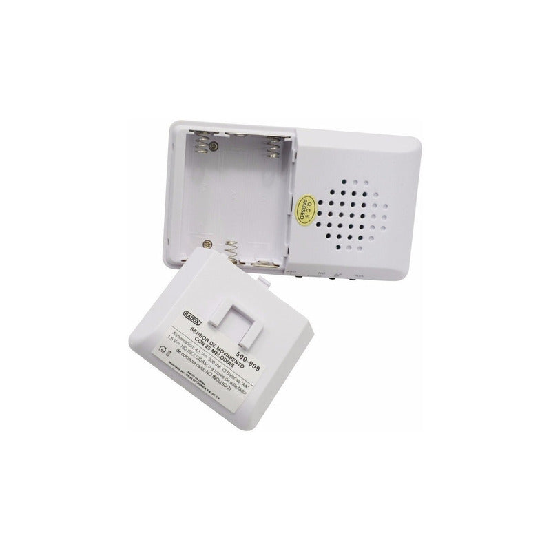 Timbre Para Negocios Local Vecindad Con Sensor De Movimento Blanco