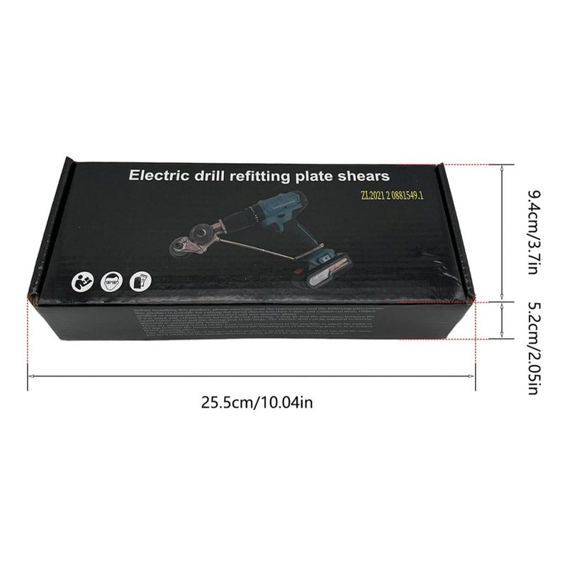 Adaptador De Taladro Para Cortador De Laminas Metalicas