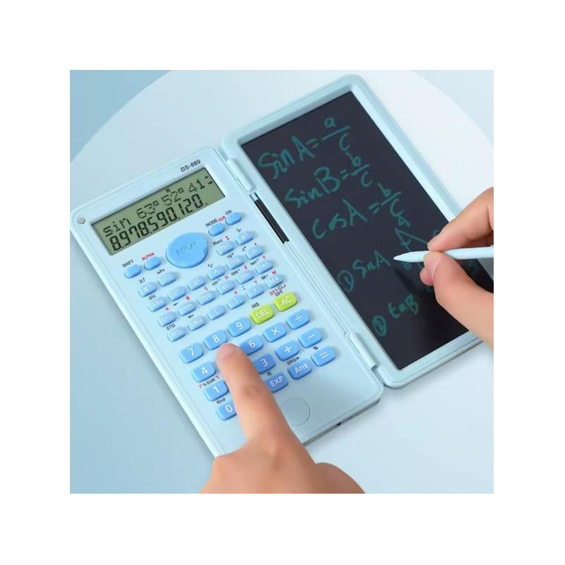 Calculadora Científica Con Tableta Inteligente 240 Funciones Blanco