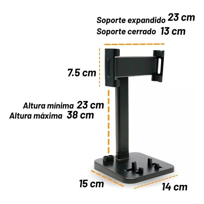 Soporte Base Porta Celular Tablet Ajustable Mesa Escritorio