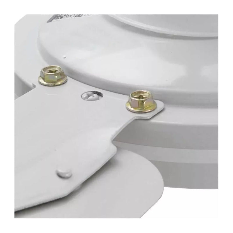 Ventilador De Techo 56 Pulgadas Metal 3 Aspas 5 Tiempos 75w 1.422 M 50hz Blanco Blanca Metálica 3