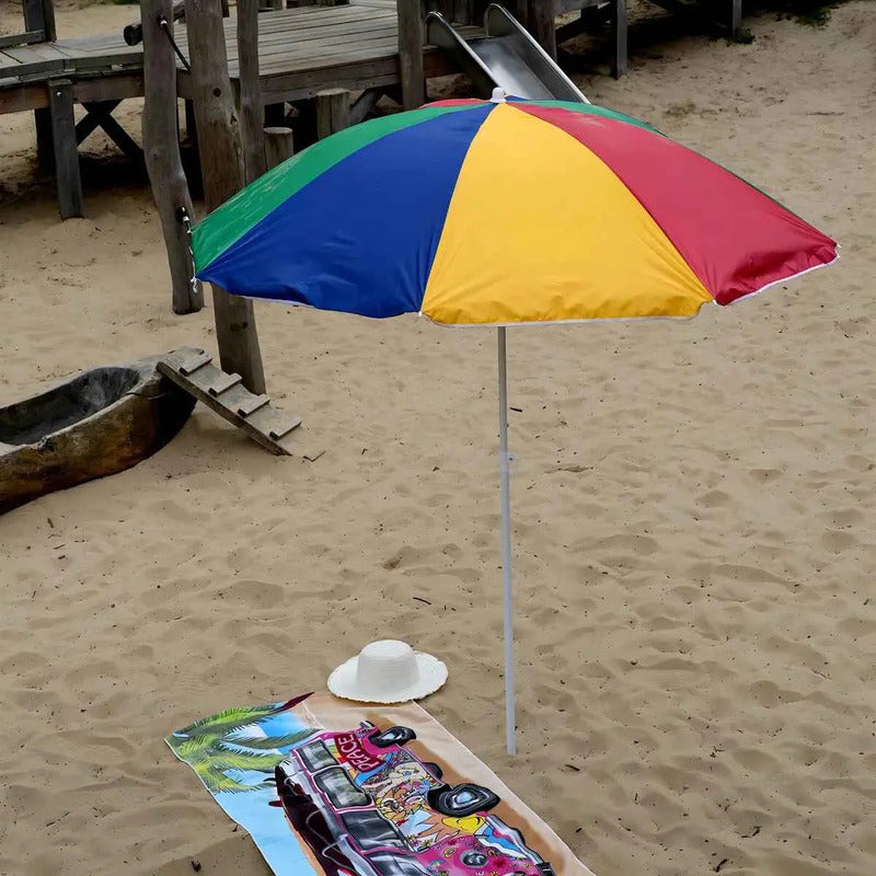 Sombrilla Quitasol Playa Paraguas De Verano Colores Surtidos Surtido Variado