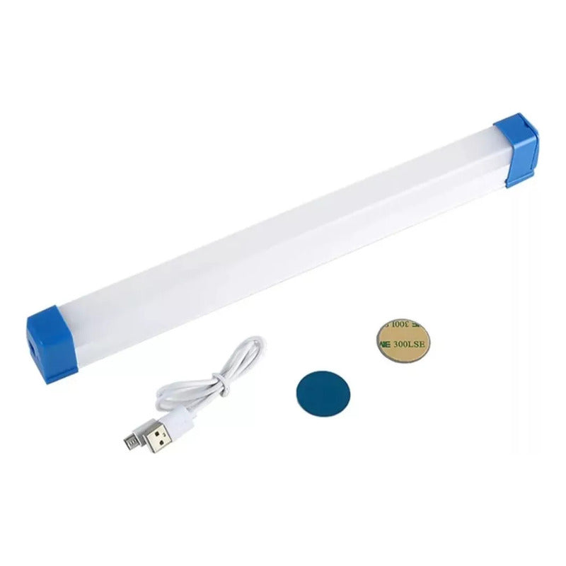 Tubo Recargable Luz Led Emergencia 60w Usb Solar Blanco
