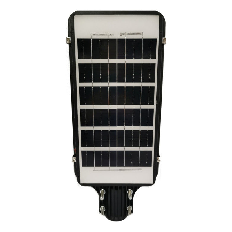 Pack X2 Foco Poste Solar 800watt Alumbrado Exterior  420 Led Negro Blanco
