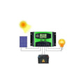 Controlador De Carga Regulador Solar Digital 12v 24v 60a
