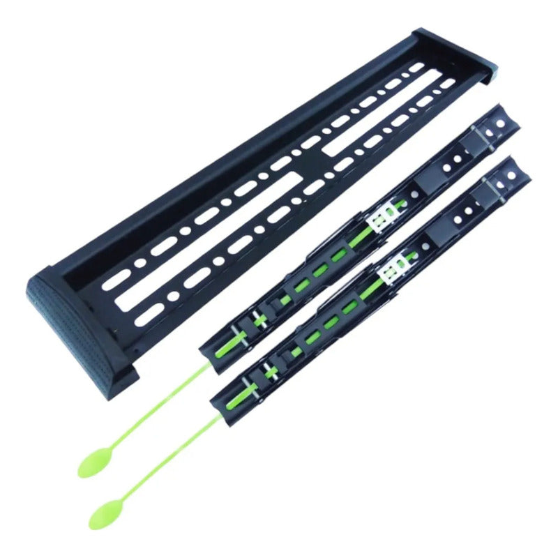 Soporte Tv De 32 A 65 Fijo Semi Inclinable Capacidad 36 Kg Negro