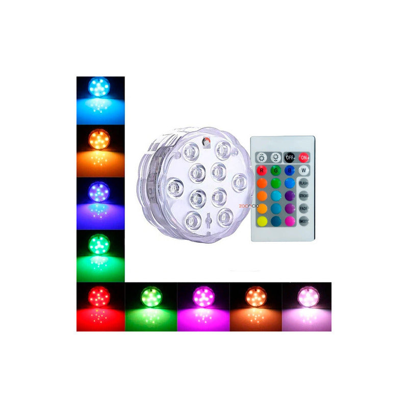 Luz Led Sumergible Para Piscina Jacuzzi Y Decoraciones 5
