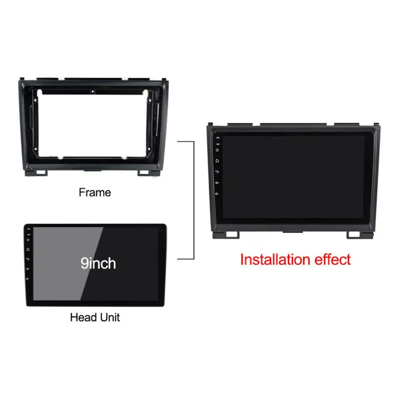 Bisel Great Wall Haval H3/h5 2010-14 Radio Adaptador  Negro