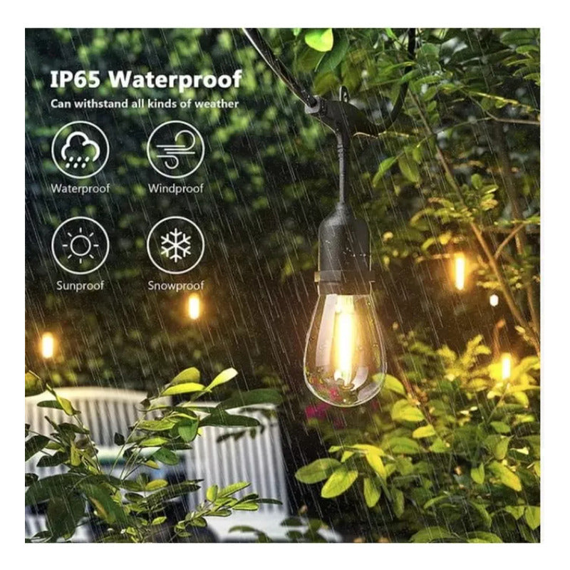 Ampolleta Recargable Luz Cálida Camping Carga Tipo C Negro