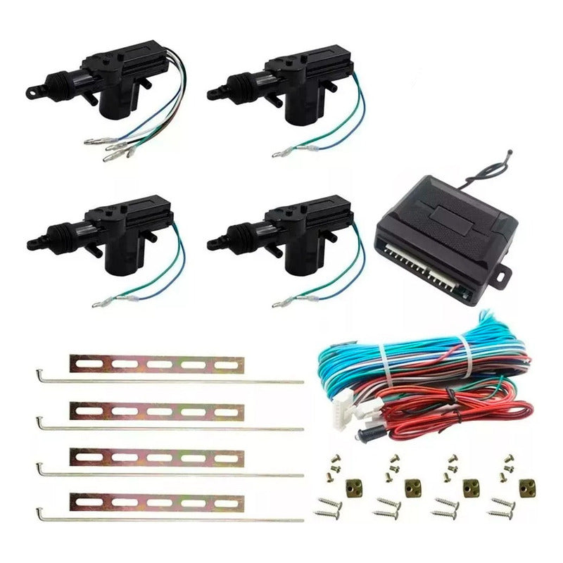 Kit Completo Cierre Centralizado Auto Universal Encauchado