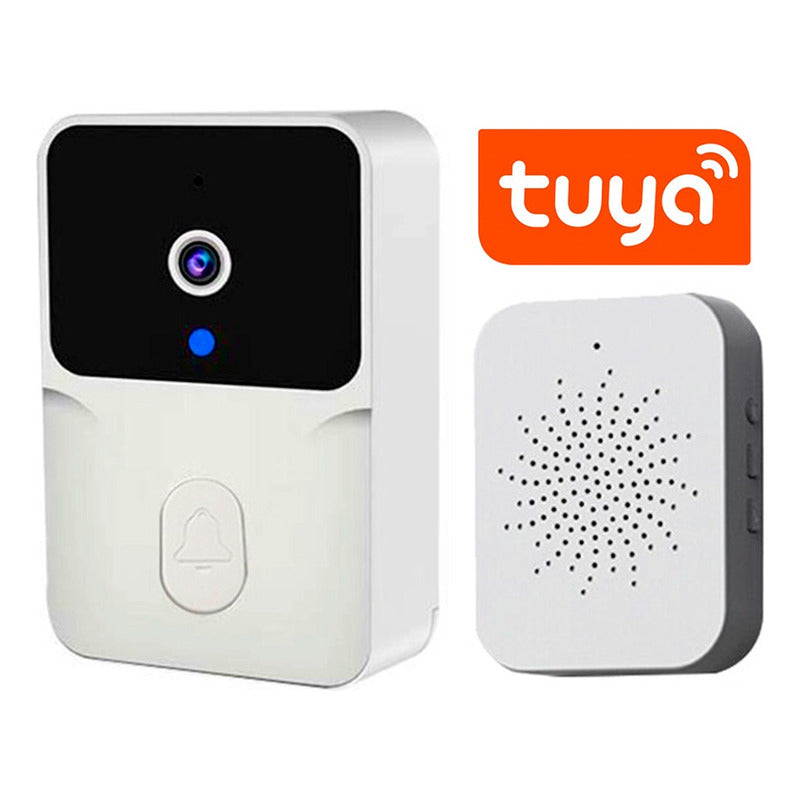 Timbre Cámara Wifi Seguridad Video Portero Inalámbrico Blanco