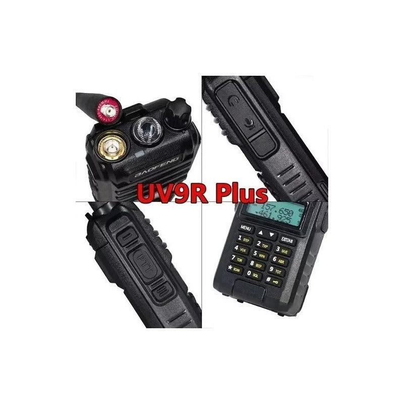 Radio Transmisor Uv-9r Plus Walkie Talkie Resistente Al Agua Negro 2