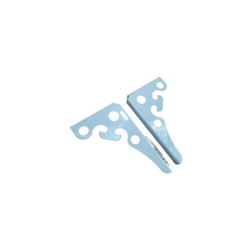2 Soportes Ángulos Triangulares De Metal Resistente Colgador Blanco