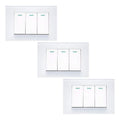 Pack X3 Interruptor Triple On/off 10a 250v Hogar Oficina 10 A 250v Blanco
