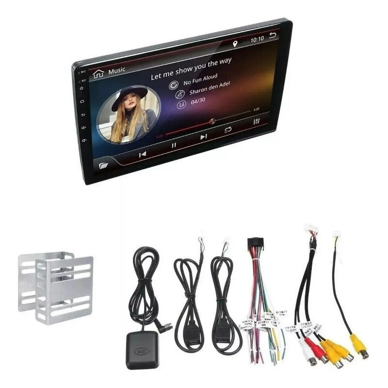 Radio Android Gps Mirror Link Wifi Usb 2 Din 9 Pulgadas Blanco