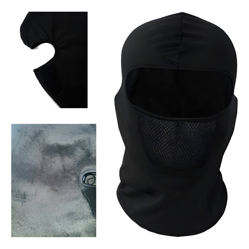 Pasamontañas Caliente Interior De Chiporro Balaclava Moto  Negro Carbon Unica
