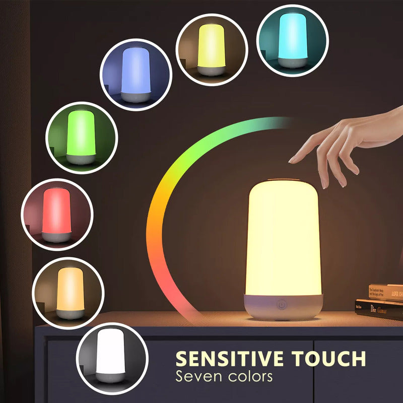 Lampara De Noche Para Bebe App Inteligente Sincroniza Musica Blanco Transparente