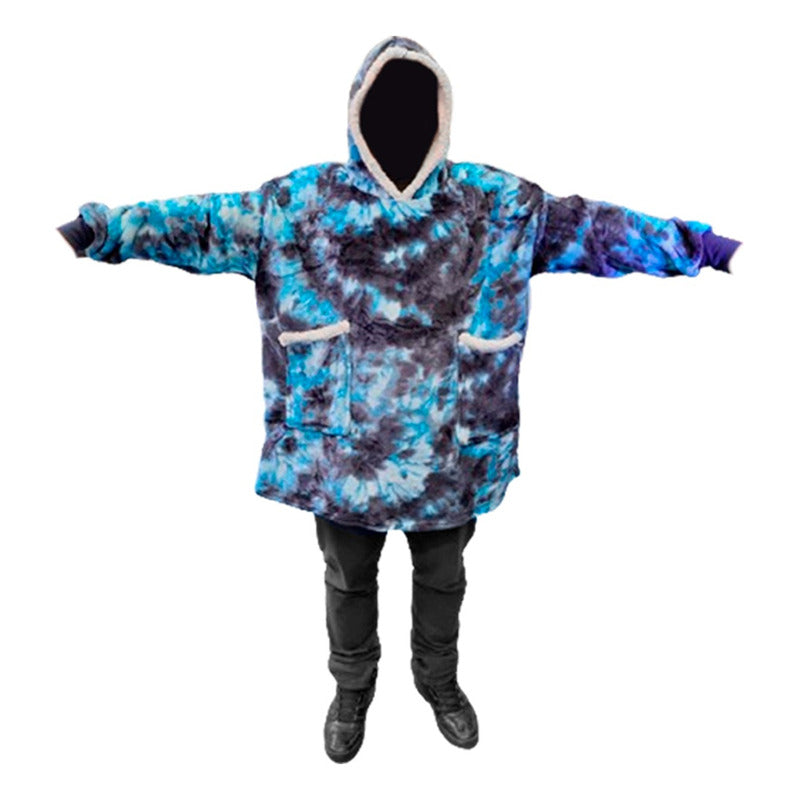 Poncho Sherpa Frazada De Chiporro Felpa Con Capucha Invierno