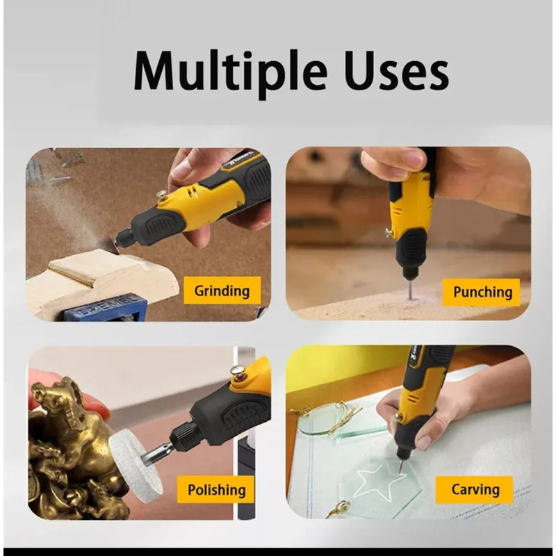 Dremel Mini Inalámbrico Recargable 3.6v Maleta 35 Piezas 50/60 10 W