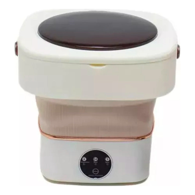 Mini Lavadora Portátil Plegable Personal Hogar Elegante Blanco
