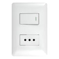 Interructor Apagador Tomacorriente 10a 250v Hogar Oficina Blanco