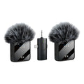 Pack 2 Microfonos Inalambrico Dual Para iPhone Y Android- Pe Negro