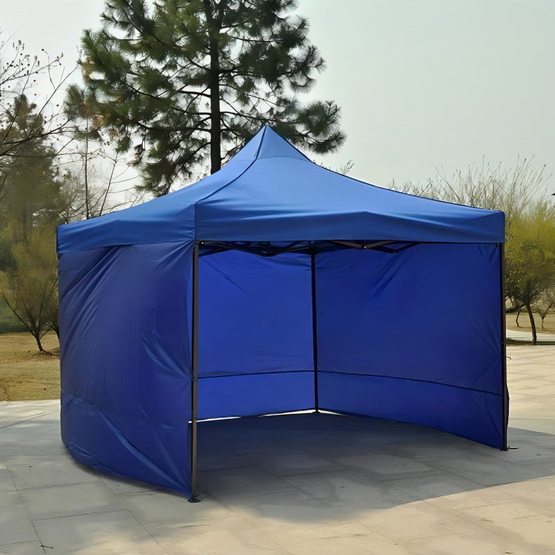 Toldo Plegable Pared Azul 3x3 Incluye Pared Laterales Toldo Azul