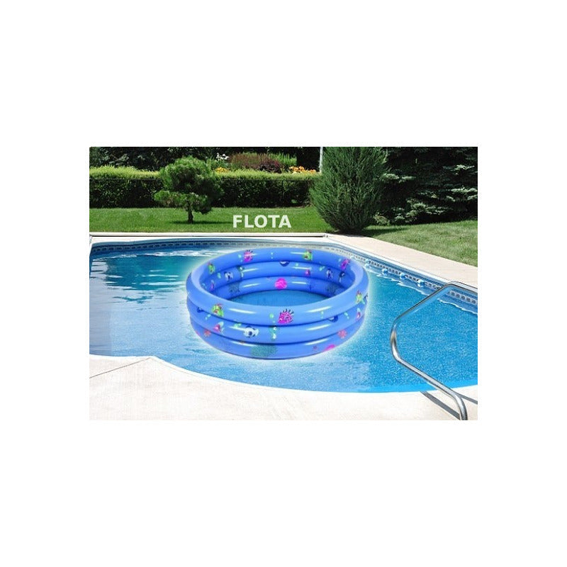 Piscina Plástica Inflable Flotante Niños Verano Resistente Azul