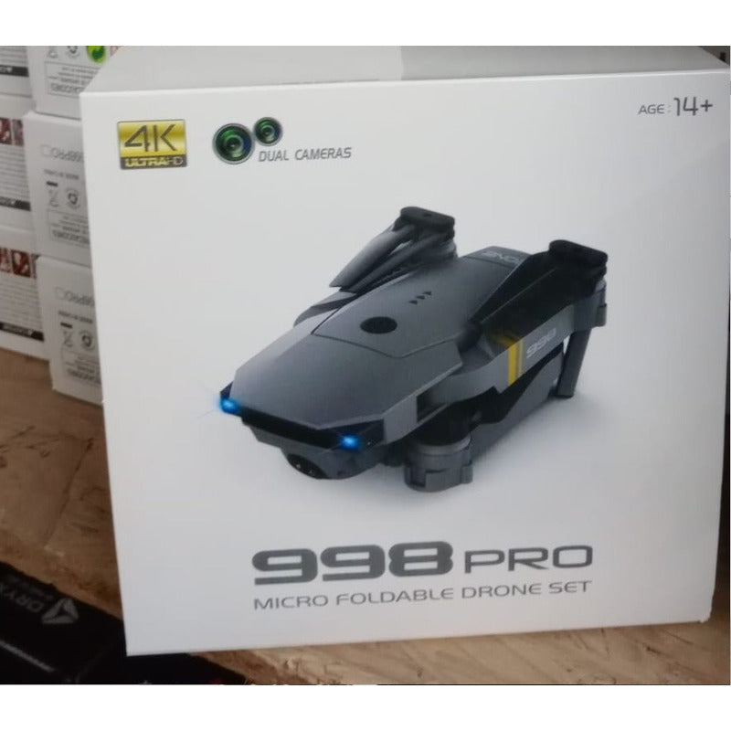 Drone Con Cámara Wifi App Control + Batería Recargable /ryc Color Negro