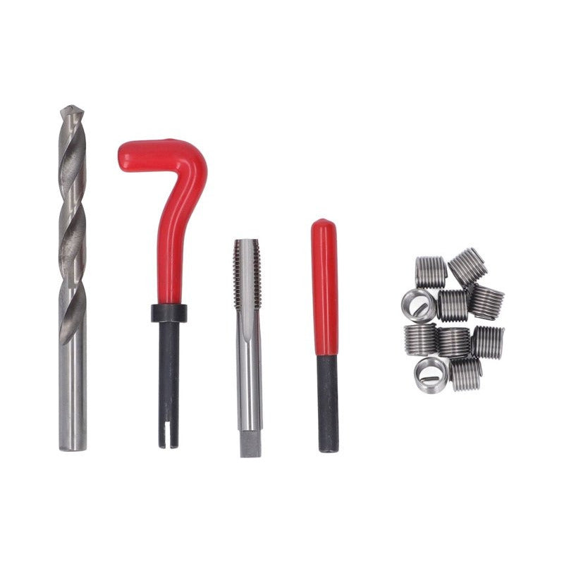Kit Reparación Roscas Dañadas Insertos Helicoidales Maleta Rojo