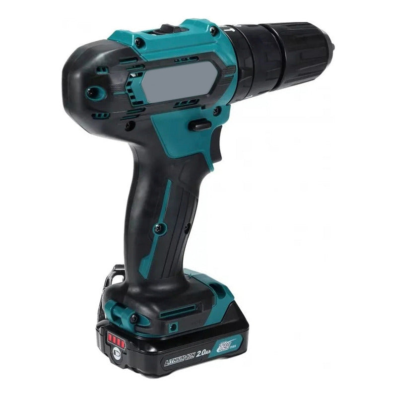 Taladro Inalámbrico Atornillador Portátil Recargable Cargado Azul 50 Hz