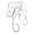 Secador De Cabello Con Soporte A La Pared Y Enchufe Extra Blanco