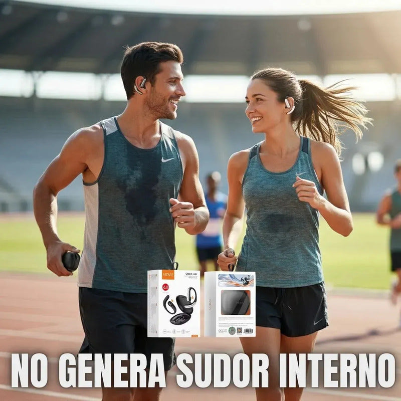 Audifonos Deportivos Oido Abierto Open Ear Bluetooth Negro Vidvie Bt892 Wireless Versión 6.0m