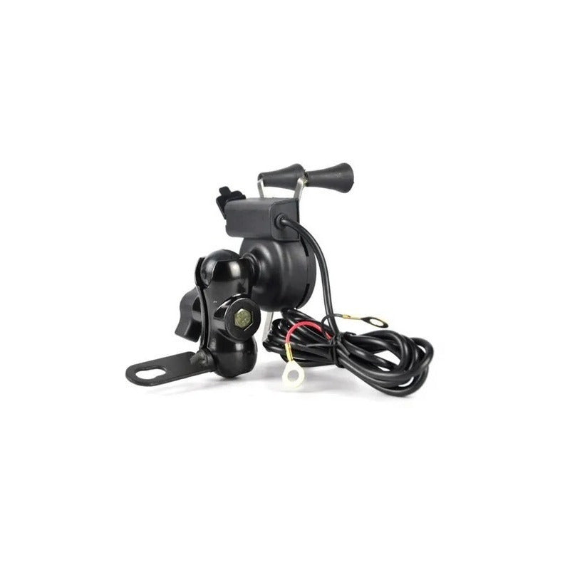 Soporte Con Cargador Usb Celular Para Moto Tipo X