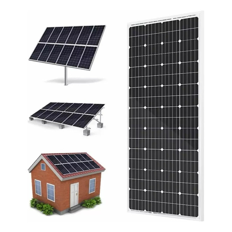 Panel Solar Monocristalino Fotovoltaico 12v 200w Solo Retiro Negro 12v 12v