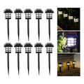 Pack X10 Luz Solar Con Estaca Exterior Tierra Jardín