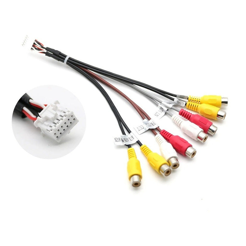 Arnes Ramal Cables Rca Radio Android Chinas Salida De Audio