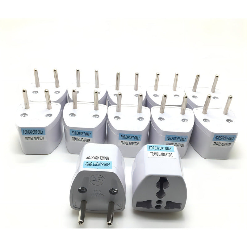 Pack 6 Adaptadores Enchufe De Us Au Asia A Enchufe Europeo