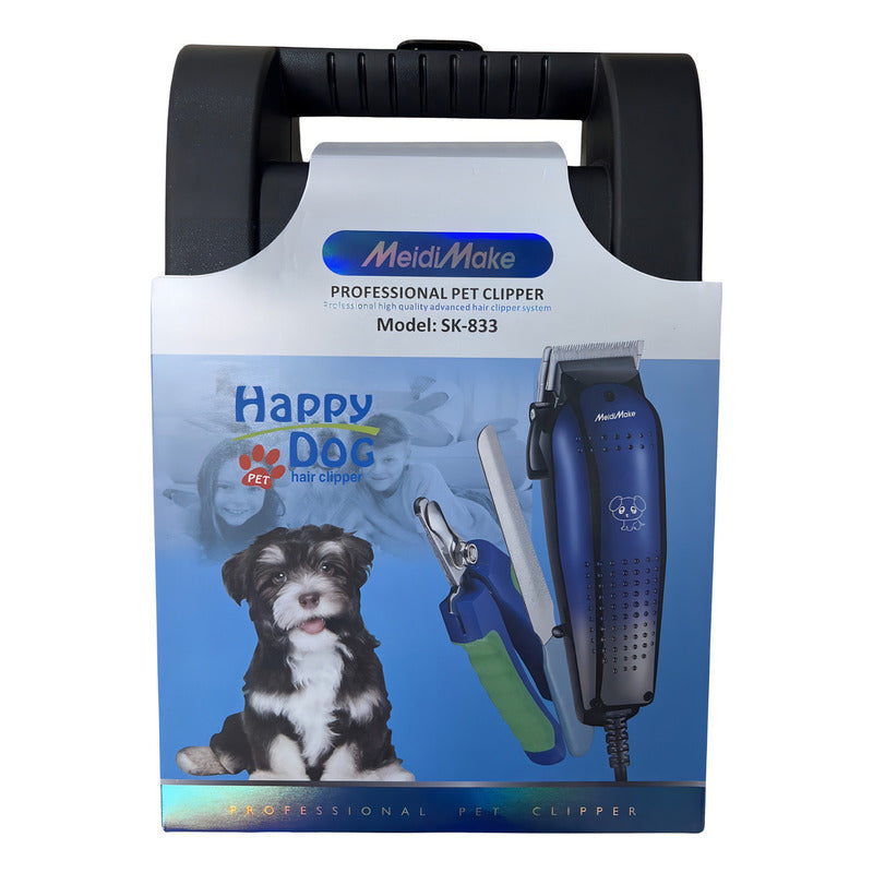 Cortadora Pelo Perro Maquina Corta Pelo Mascotas Pelo Canino Color Azul