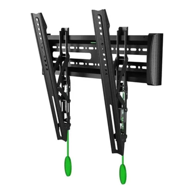 Soporte Tv De 32 A 65 Fijo Semi Inclinable Capacidad 36 Kg Negro