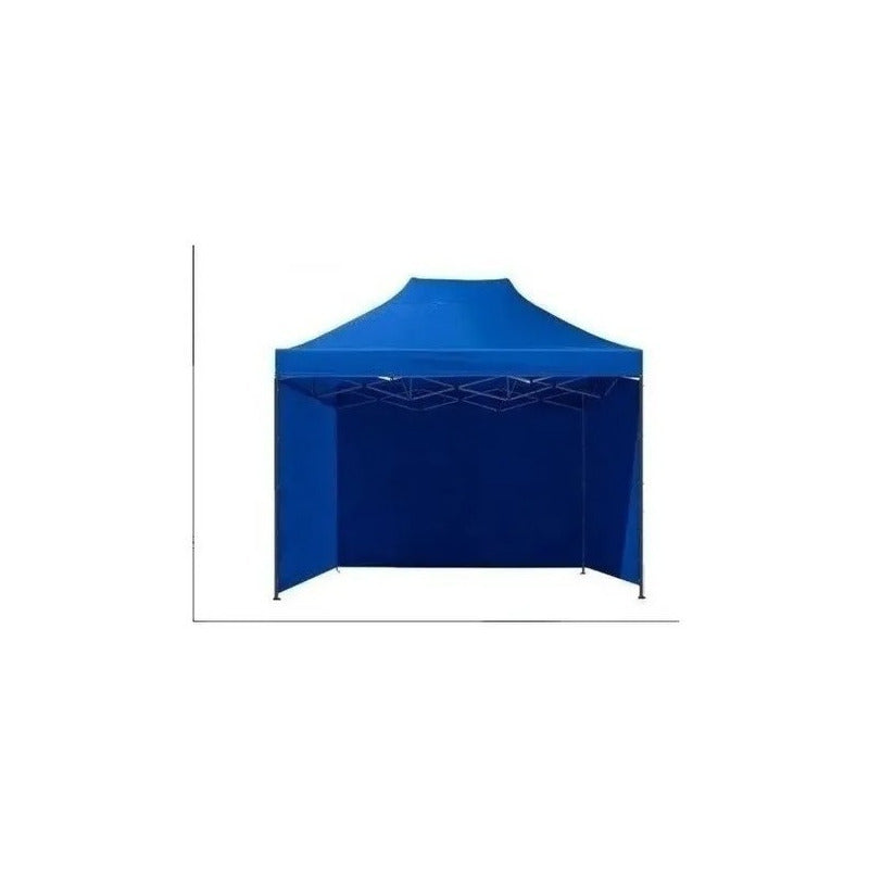Pared Lateral Para Toldo 3x3 Azul 3 Paredes Funda Azul