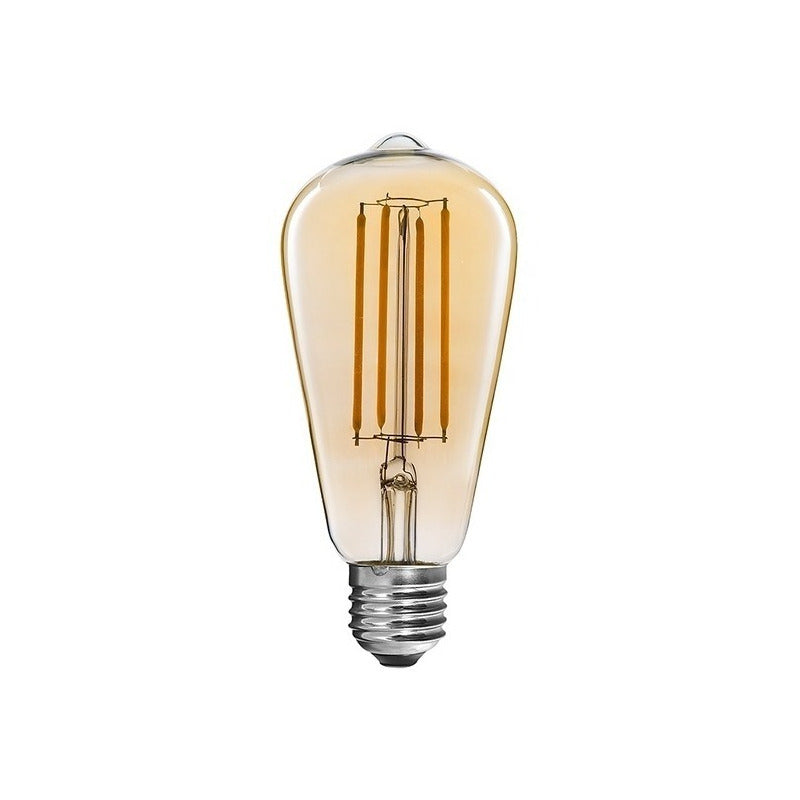 Pack X10 Ampolleta Led  Vintage Filamento Cálida Ahorradora  Cálida