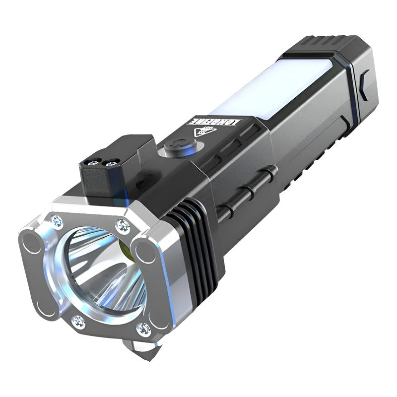 Linterna Solar Táctica Militar Indestructible Martillo Frío Negro