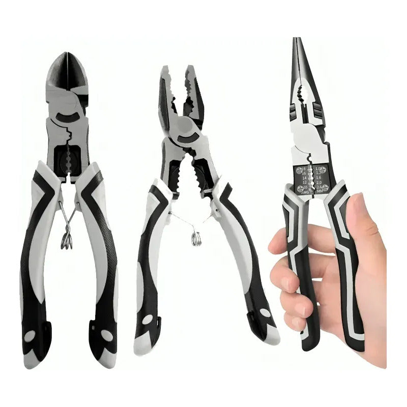 Pinza Alicate Multiusos Herramienta Electricista Pelacables