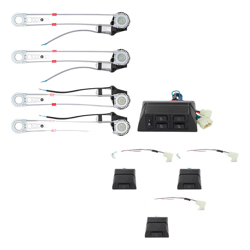 Kit Instalacion Alzavidrios Eléctricos 12v Universal 4puerta