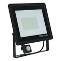 Foco Proyector 100w Pack X3 Con Sensor De Movimiento 220v Negro